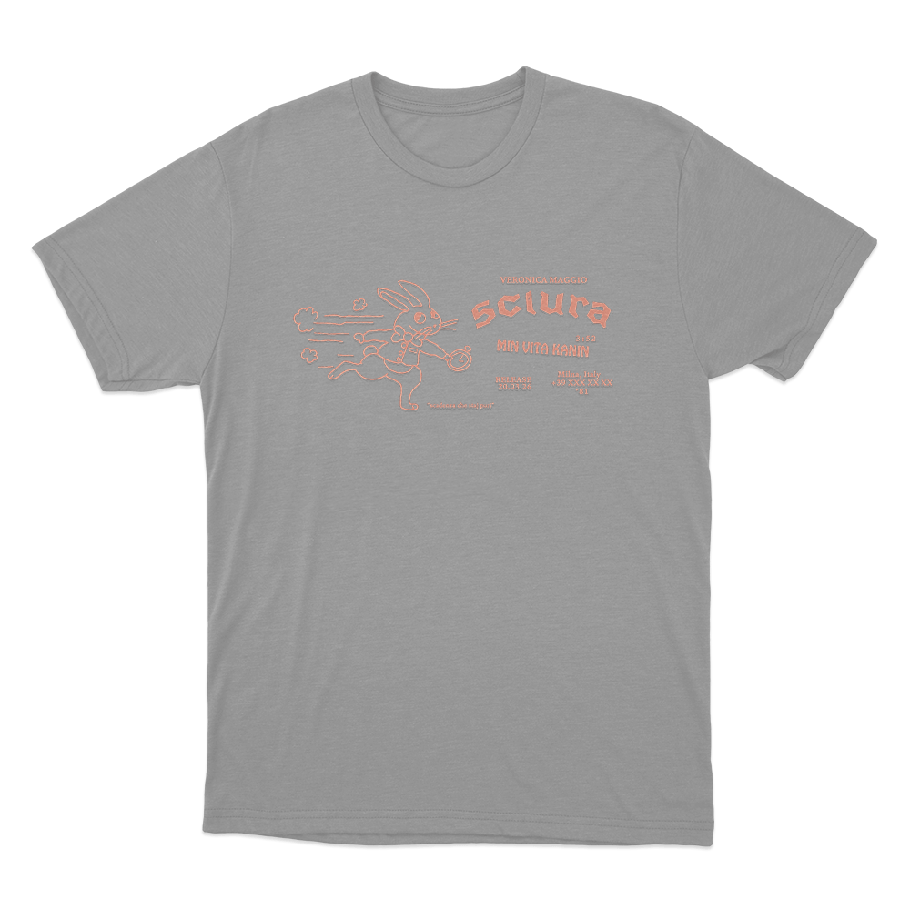 Min Vita Kanin Unisex T Shirt Grey Min Vita Kanin Unisex T Shirt Grey