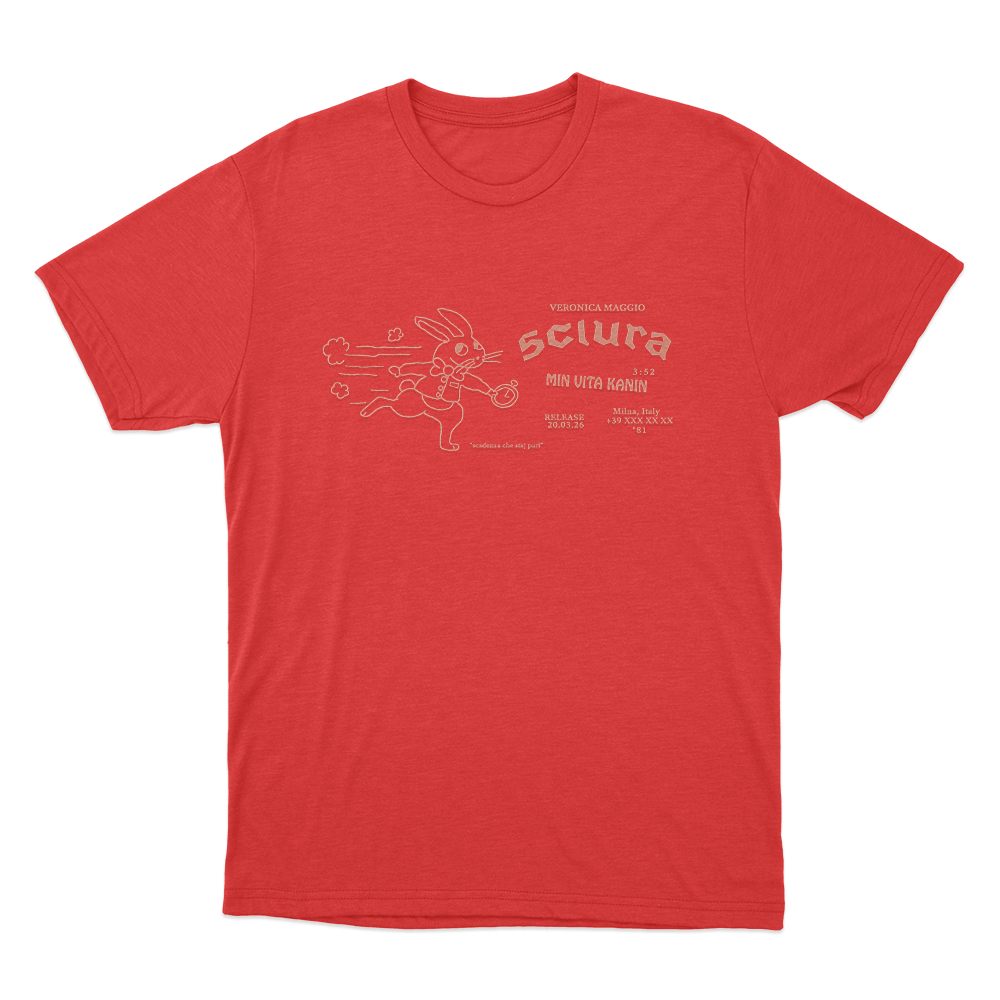 Min Vita Kanin Unisex T Shirt Red Min Vita Kanin Unisex T Shirt Red