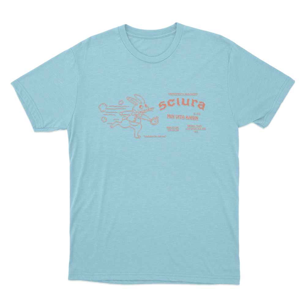 Min Vita Kanin Unisex T Shirt Sky Blue Min Vita Kanin Unisex T Shirt Sky Blue