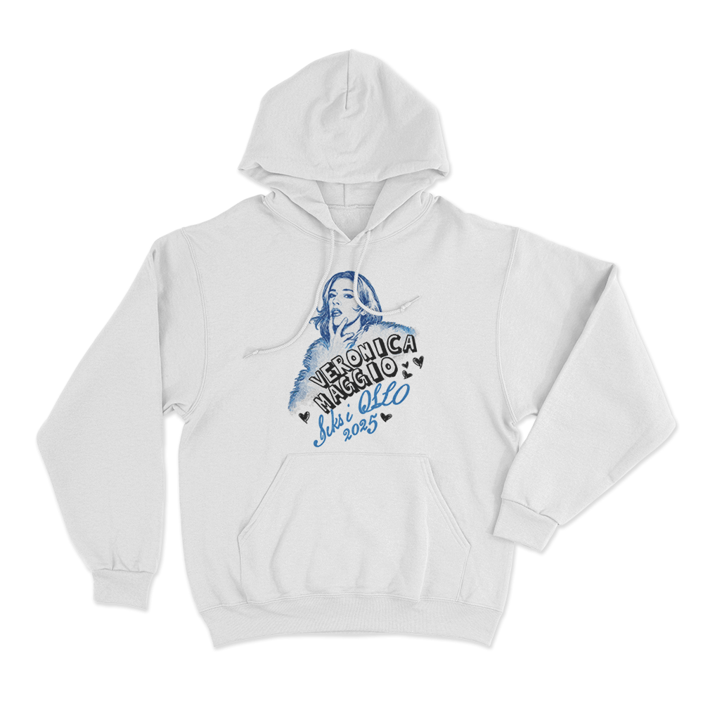 Veronica Maggio Six In Oslo 2025 Unisex Hoodie White Veronica Maggio Six In Oslo 2025 Unisex Hoodie White