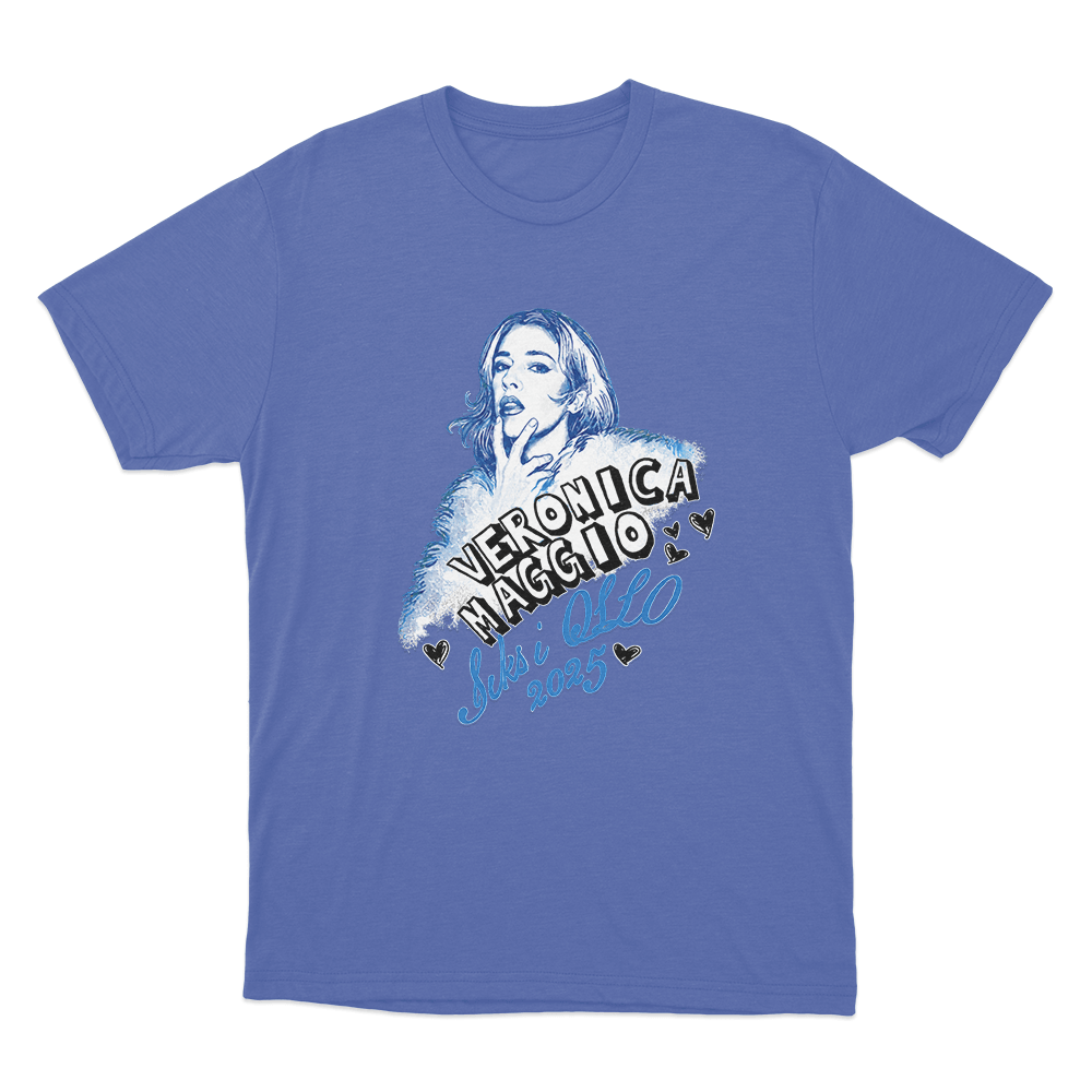 Veronica Maggio Six In Oslo 2025 Unisex T Shirt Blue Veronica Maggio Six In Oslo 2025 Unisex T Shirt Blue