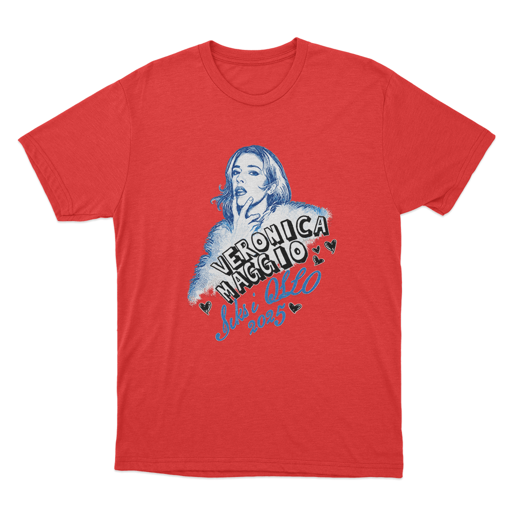 Veronica Maggio Six In Oslo 2025 Unisex T Shirt Red Veronica Maggio Six In Oslo 2025 Unisex T Shirt Red