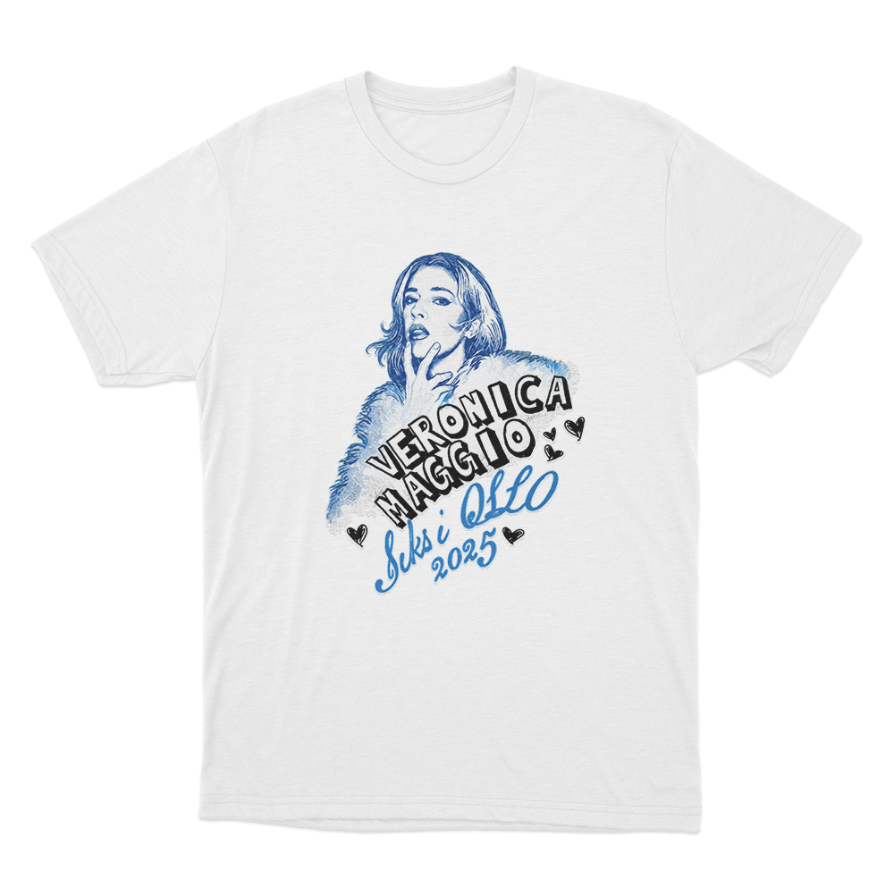 Veronica Maggio Six In Oslo 2025 Unisex T Shirt White Veronica Maggio Six In Oslo 2025 Unisex T Shirt White