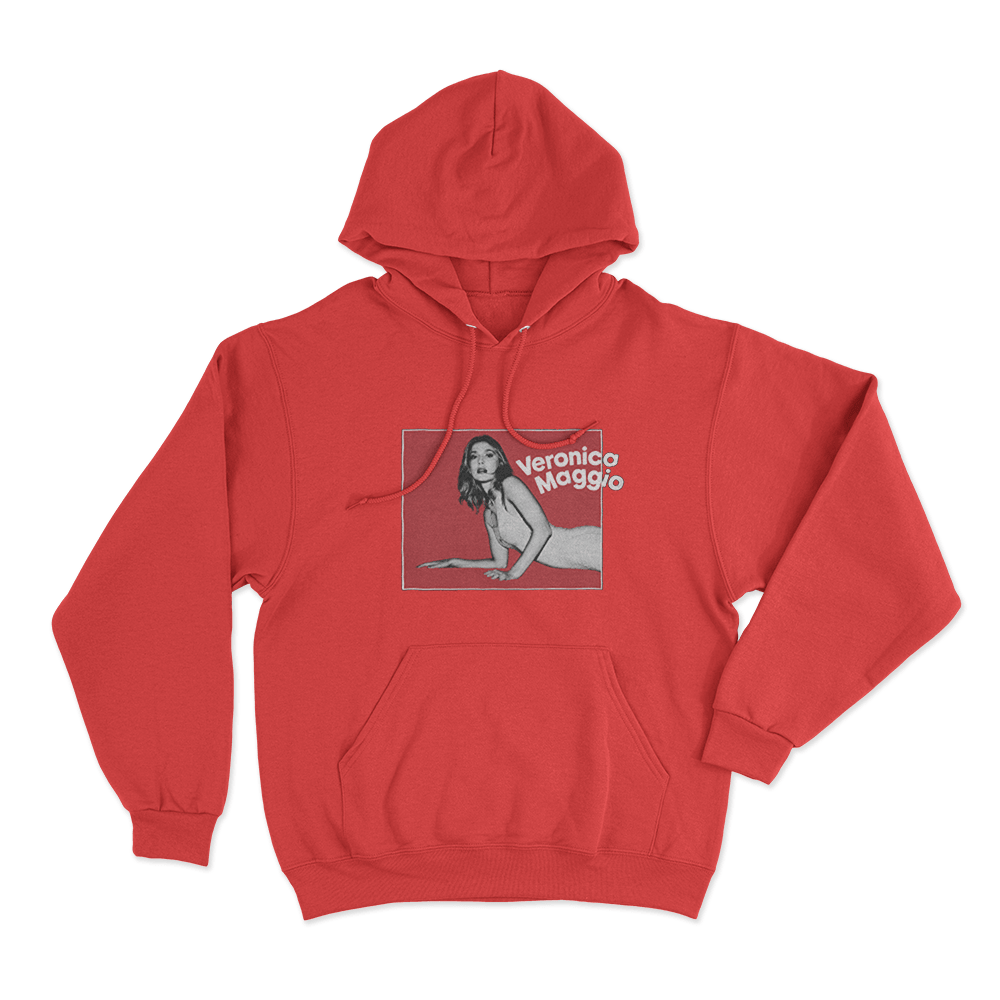 Veronica Maggio Six In Oslo Unisex Hoodie Red Veronica Maggio Six In Oslo Unisex Hoodie Red