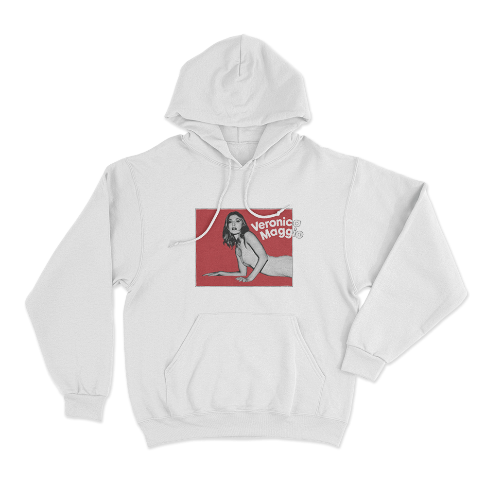 Veronica Maggio Six In Oslo Unisex Hoodie White Veronica Maggio Six In Oslo Unisex Hoodie White