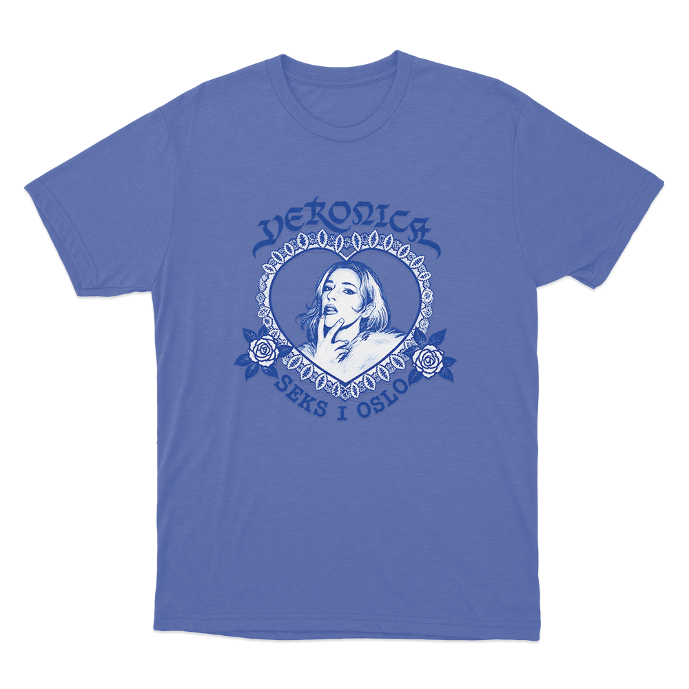 Veronica Six In Oslo Unisex T Shirt Blue Veronica Six In Oslo Unisex T Shirt Blue