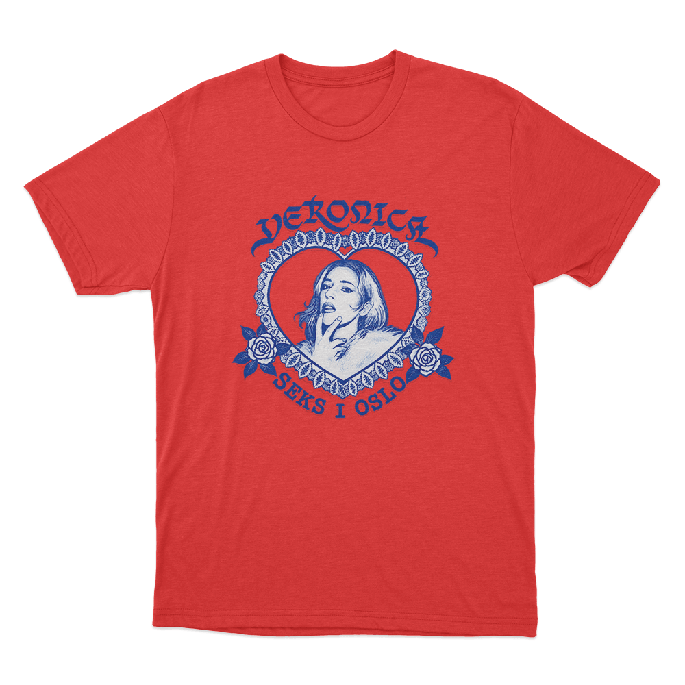 Veronica Six In Oslo Unisex T Shirt Red Veronica Six In Oslo Unisex T Shirt Red