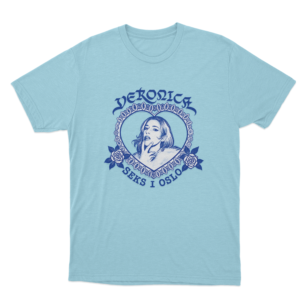 Veronica Six In Oslo Unisex T Shirt Sky Blue Veronica Six In Oslo Unisex T Shirt Sky Blue