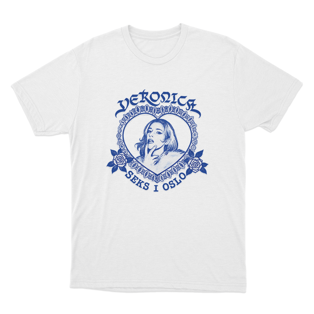 Veronica Six In Oslo Unisex T Shirt White Veronica Six In Oslo Unisex T Shirt White
