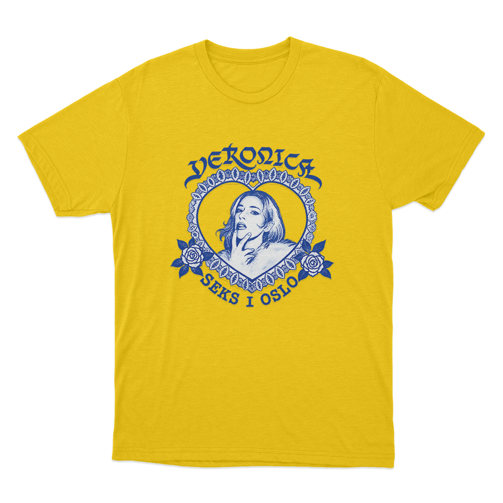 Veronica Six In Oslo Unisex T Shirt Yellow Veronica Six In Oslo Unisex T Shirt Yellow